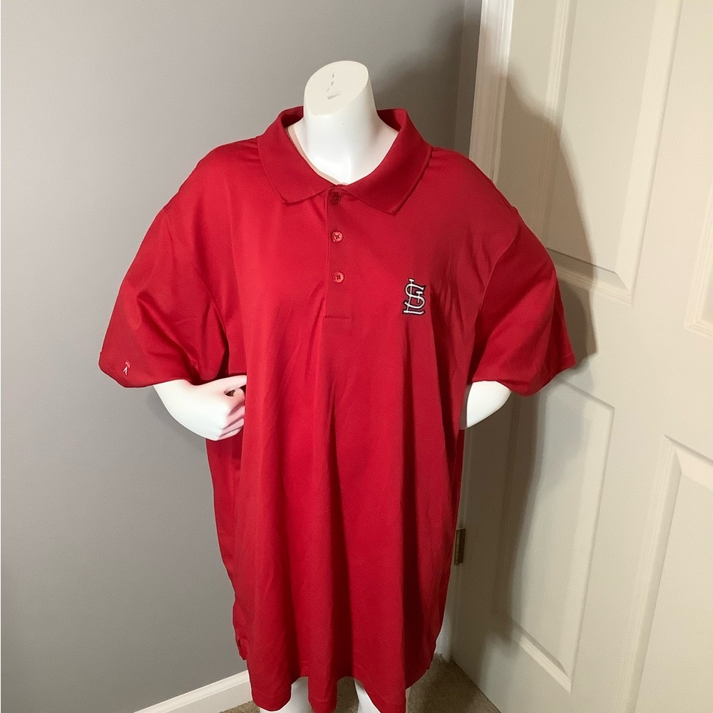 Men XXL St.Louis Cardinals Antigua Golf Polo Shirt